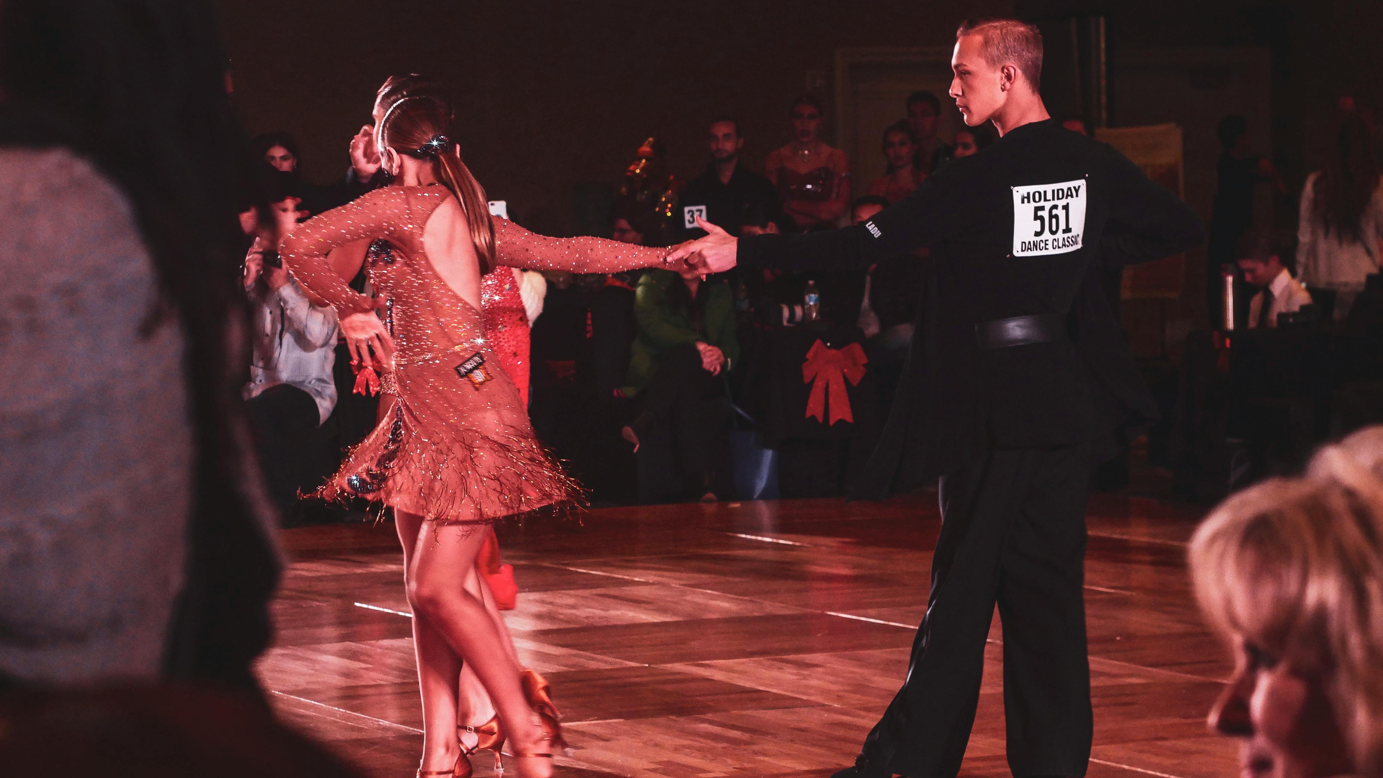 medalist competitors at latin event